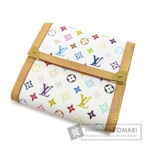 Louis Vuitton Double Bifold Wallet Monogram Multicolor Canvas